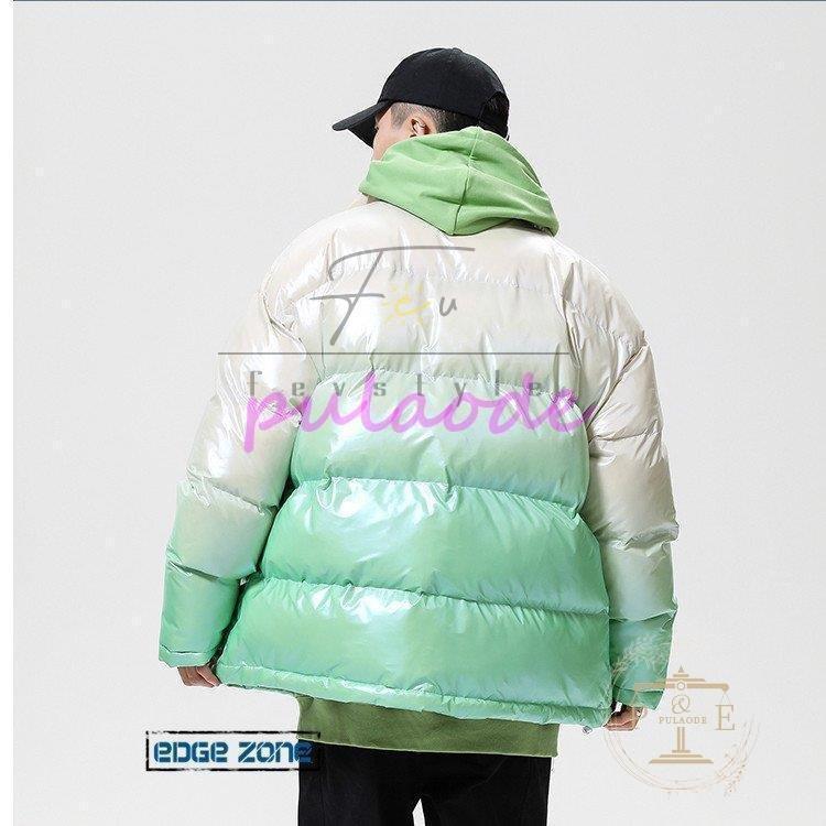 21春夏新作 グラデーション 中綿コート 中綿ジャケット メンズ ダウンジャケット グラデーション コート 中綿ジャケット メンズ ダウンジャケット 中綿ブルゾン アウトドア ファッション アウター 冬服 防風 保温 防寒 暖かい コート アウター