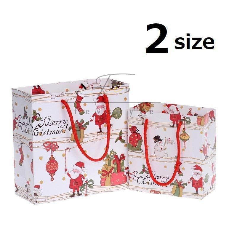 ペーパーバッグ 紙袋 手提げ 3枚セット セット ラッピング ラッピング用品 袋 クリスマス Xmas サンタ サンタクロース ギフト プレゼント 手 Sd1 Fevstyle 通販 Yahoo ショッピング