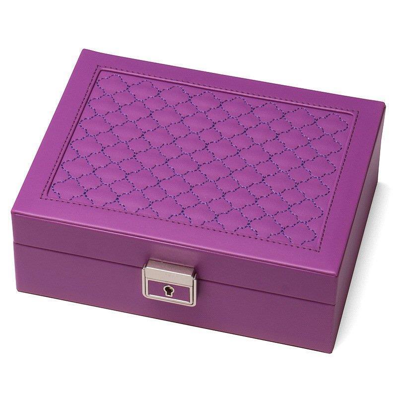 新しく着き ジュエリー Aia27 ホワイト ピンク ピアス リング ネックレス 大きめ 多機能 鍵付き ボックス スクエア 大容量 ケース 収納ボックス アクセサリー用品 小物収納 小物入れ サイズ 1 Size Blog Runnics Com