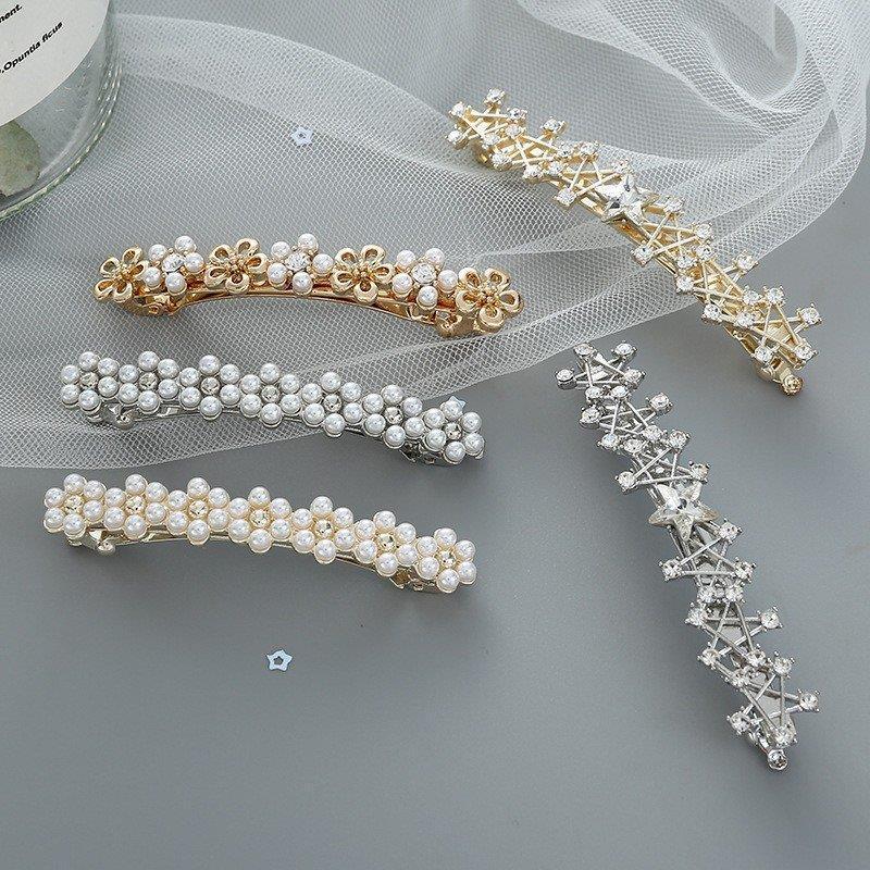 パール バレッタ 花 真珠 ラインストーン 全5種類 かわいいヘアアクセサリー パールデザインヘアクリップ パールヘアアクセサリー 可愛い 上品なデザイン Tffs Zxs Fevstyle 通販 Yahoo ショッピング