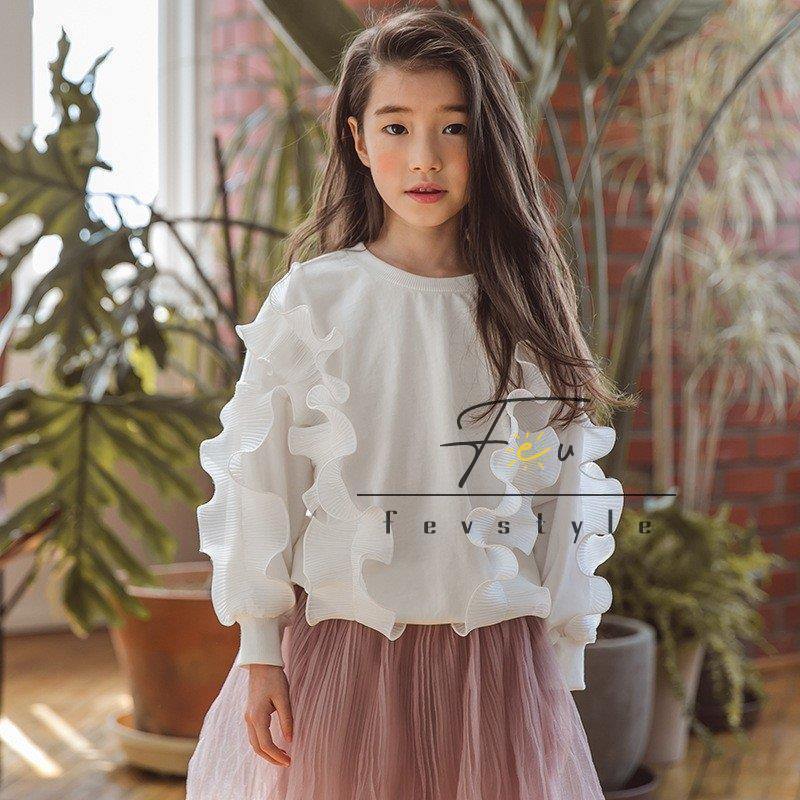 女性が喜ぶ 春秋 スカート トップス 無地 チュールスカート Tシャツ 長袖 白い 2点セット 子供服 女の子 女の子大人 ジュニア 学生服 ファッション感 キッズ レジャー ワンピース チュニック サイズ 110cm Cotgoiania Com Br