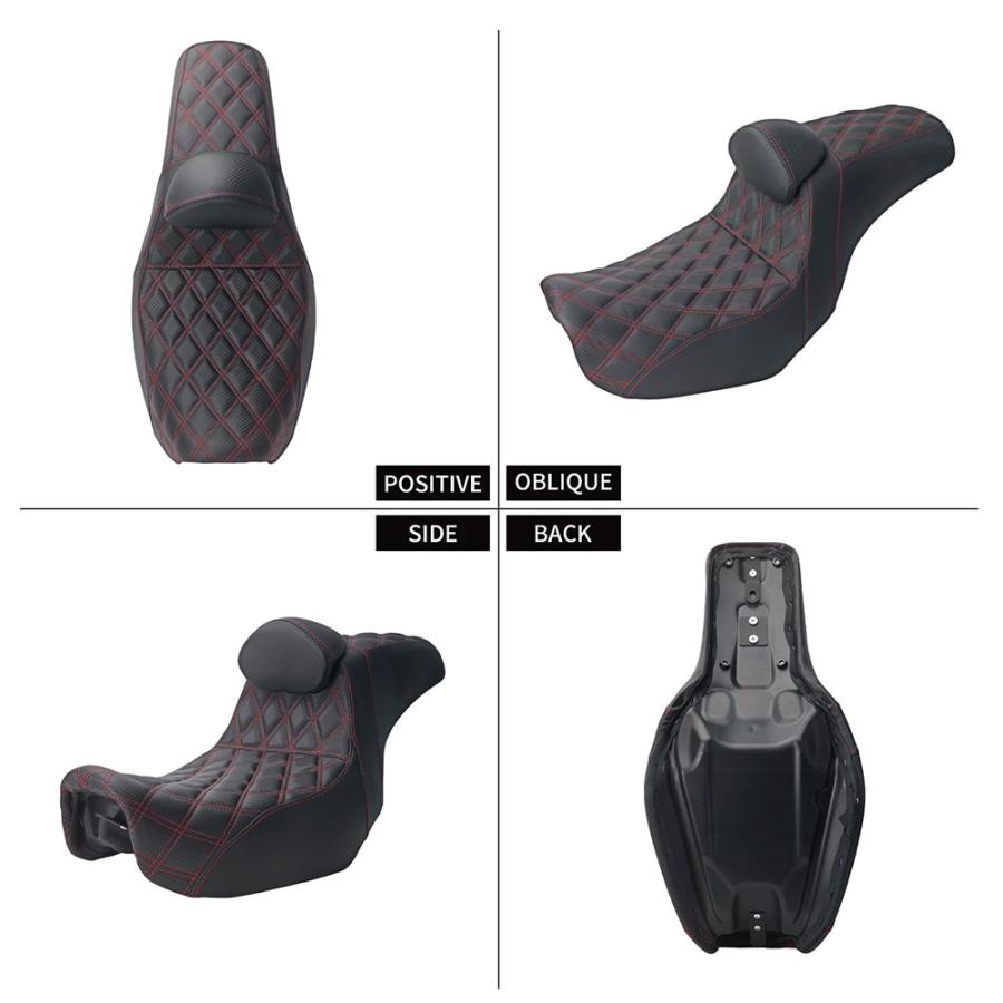 送料無料○ ハーレー ダイナ 2006-2017 ツーアップシート タンデム