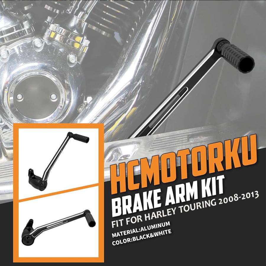 ハーレー ツーリング エレクトラ グライド FLHR 08-13 ギア ブレーキ ペダル レバー 内径16MM ブラック パーツ アクセサリー |  | 03