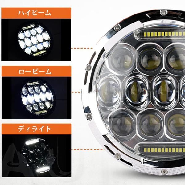 送料無料● ハーレー ヤマハ ホンダ スズキ カワサキ LED 7インチ 75W ヘッドライト ハウジング Hi.Low.ディライト 高輝度 高品質 1セット_1