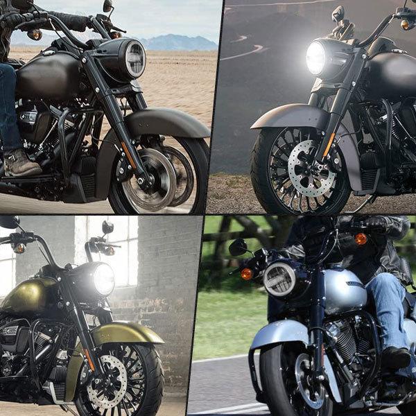 Eマーク認証品 ハーレー ヤマハ ホンダ スズキ カワサキ LED 7インチ