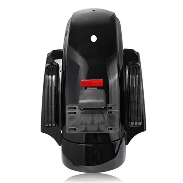 ハーレー ツーリング エレクトラグライド ロードキング 2014-2022 リア フェンダー LEDライト付 ブラック 新品の画像