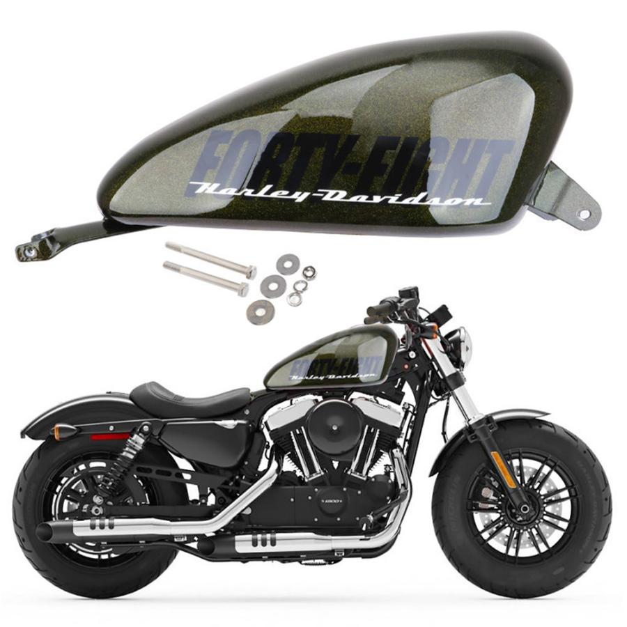 ハーレー スポーツスター XL 883 1200 48 Forty-Eight 2004-2023 ガソリンタンク 14.4L 3.8GAL  GREEN 新品