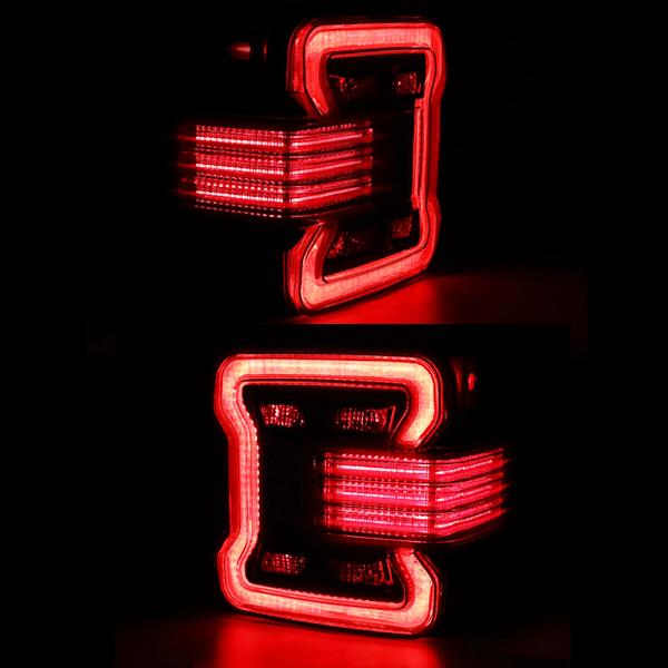 Jeep Wrangler JL ラングラー LED テールライト ウインカーライト バックランプ ブレーキ 2018~2022年式 カスタムパーツ ブラック 1組