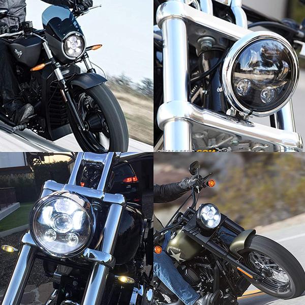 【交渉中】ハーレーダビッドソン ヘッドライト ハーレーダビッドソン 5.75~6.5インチ LED プロジェクション ヘッド