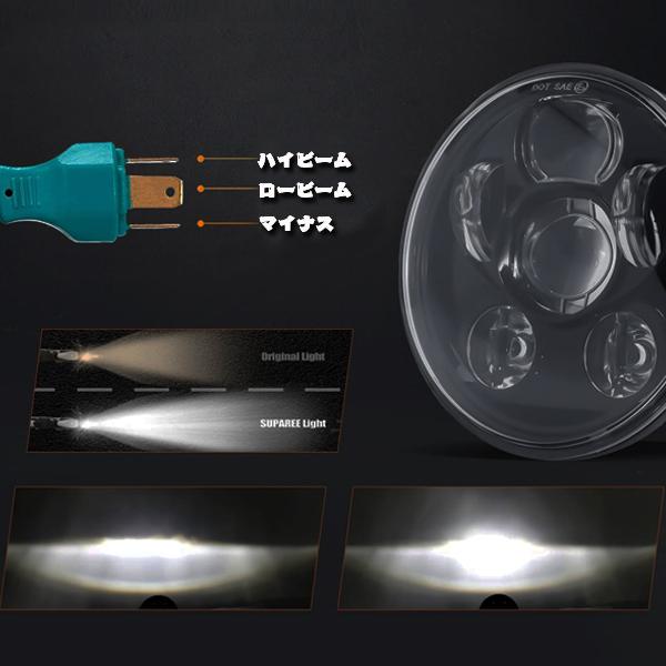 ハーレーダビッドソン 5.75~6.5インチ LED プロジェクション ヘッド