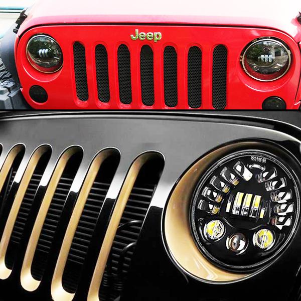 送料無料○ LED ヘッドライト 7インチ 70W JEEP JK TJ スズキジムニー 