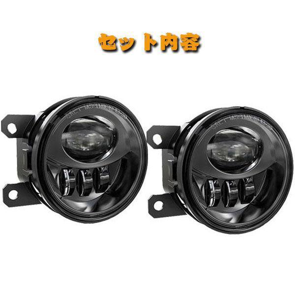 For Jeep Renegade レネゲート 2015~2020年式 LED フォグランプ フォグライト ホワイト 27W 高輝度 2400LM ブラック_9