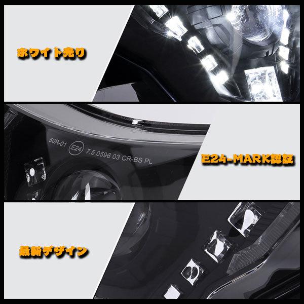 送料無料● BMW LEDヘッドライト プロジェクター 3モードHi.Low.DRL G310GS 2016~2021 G310R 2018~2021 完全な悪魔の目組立キット Eマーク_7