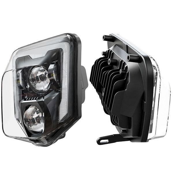 Eマーク認証品 For 2017-2022年式 Husqvarna Enduro FE 250 350 450 501 TE 250i 300i LEDヘッドライト ホワイト MS-KMHW1621の画像