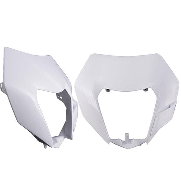 送料無料● Eマーク認証品 For KTM EXC XCF SX F..など 14~22年式 LED ヘッドライト ゴーストマスク ホワイト ホワイト 6500K 新品の画像