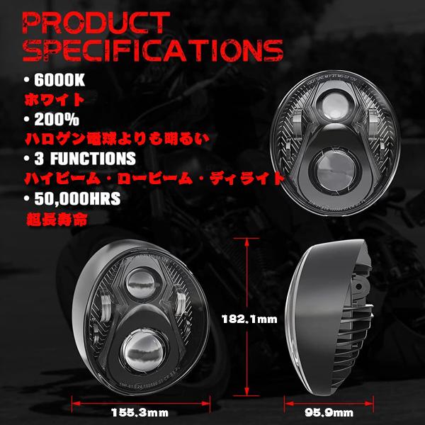 送料無料○ ハーレーダビッドソン FXBR FXBRS DOT承認品 LEDヘッド