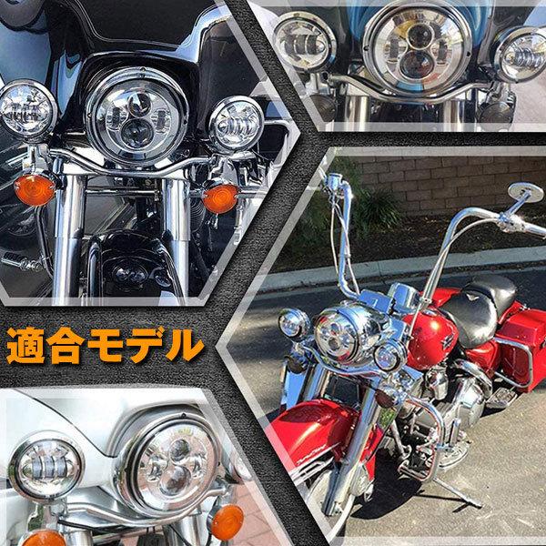 ハーレーダビッドソン CREEチップ LED 75W 7インチ ヘッドライト 4.5