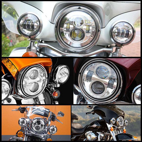 ハーレーダビッドソン CREEチップ LED 75W 7インチ ヘッドライト 4.5