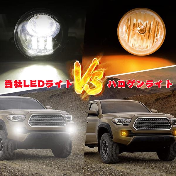 For 2016~2019年式 タコマ 2014~2019年式 4RUNNER 2014~2019年式 タンドラ LED フォグランプ ブラケット付き DOT認定品 ブラック 左右組み_4