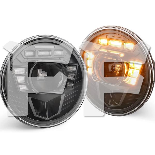 日本仕様品 右ハンドル車用 DOT 7インチ ヘッドライト Hi.Low.DRL