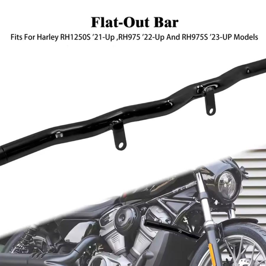 送料無料● ハーレー スポースター 1250 RH1250S 21-UP RH975 22-UP RH975S 23-UP エンジンガード クラッシュバー ブラック/ブルー パーツの画像