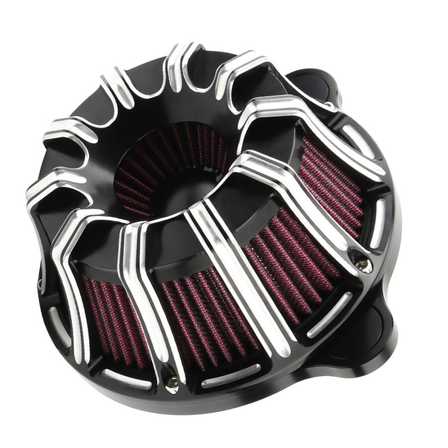 ハーレー ソフテイル/2018-UP ツーリング/2017-UP Street Electra Road Glide Road King エアクリーナー フィルター CNC 新品_1