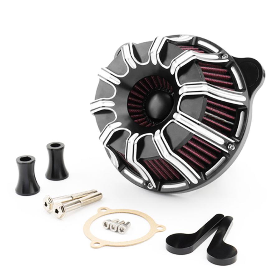 ハーレー ソフテイル/2018-UP ツーリング/2017-UP Street Electra Road Glide Road King エアクリーナー フィルター CNC 新品_2