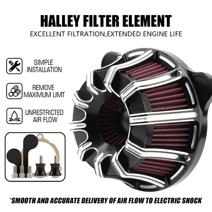 ハーレー ダビッドソン スポーツスター XL883 XL1200 X48 X72 Iron883 1991-2023 エアクリーナー エアフィルター CNC 新品_6