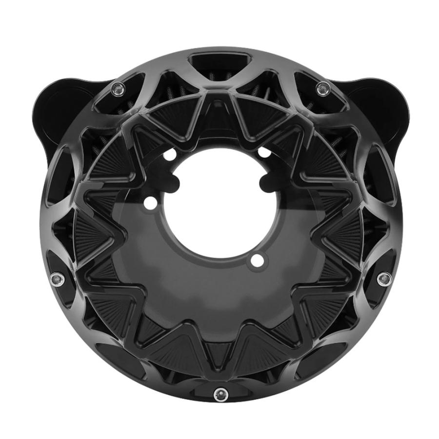 ハーレー ソフテイル/16-17 ツーリング/08-16 ダイナ FXDLS エア クリーナー エア フィルター ブラック CNC 高品質 新品の画像