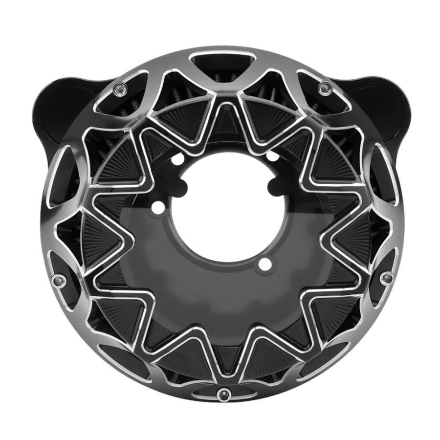 ハーレー ソフテイル/16-17 ツーリング/08-16 ダイナ FXDLS エア クリーナー エア フィルター ブラック/クローム CNC 高品質 新品の画像