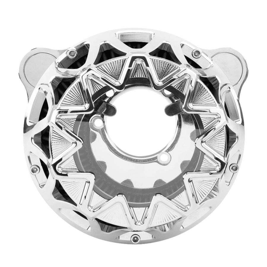 ハーレー ソフテイル/16-17 ツーリング/08-16 ダイナ FXDLS エア クリーナー エア フィルター クローム/シルバー CNC 高品質 新品の画像
