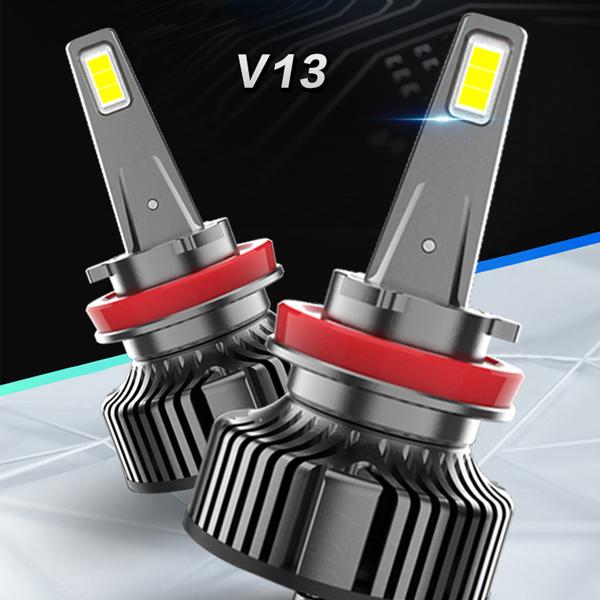 V13 55W H4 Hi.Low切替式 H1 H7 H8 H11 H16 HB3 HB4 16000LM 新車検対応 LMPチップ ノイズゼロ LEDライト 2個 6500K ホワイト 超高品質 高輝度｜ff-carshop｜02