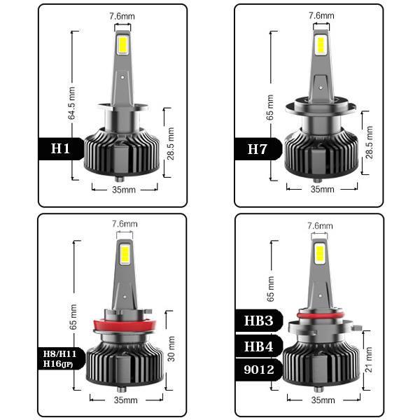 V13 55W H4 Hi.Low切替式 H1 H7 H8 H11 H16 HB3 HB4 16000LM 新車検対応 LMPチップ ノイズゼロ LEDライト 2個 6500K ホワイト 超高品質 高輝度｜ff-carshop｜09