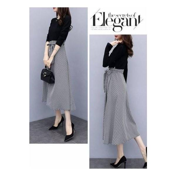 ギンガムチェックワンピース ロングワンピース コーデ レディース 大きいサイズ Tシャツワンピ 重ね着風 ドッキングワンピース 長袖 マキシ丈 秋服 秋冬新作 F Lzjvi197 ベーカリー 通販 Yahoo ショッピング