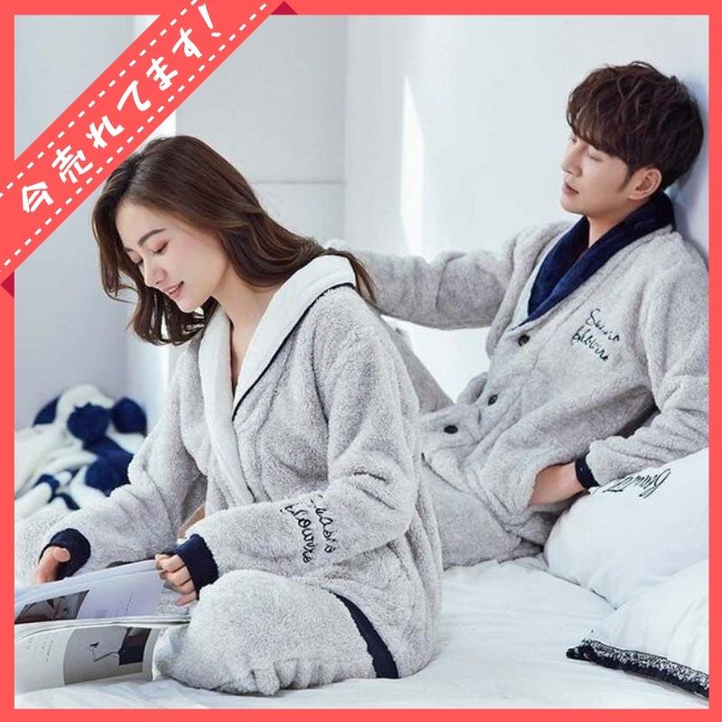 メンズ レディース モコモコ パジャマ 上下セット 秋冬 ナイトガウン ルームウェア ペアルック サンゴネル ふわモコ 冬用 厚手 部屋着 パジャマ 単品価格 Ff Ftypo478 ベーカリー 通販 Yahoo ショッピング