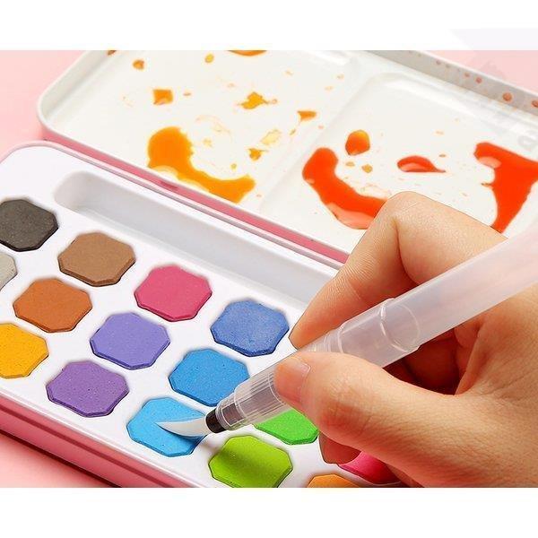 絵の具水筆ペン水彩絵具固形水彩絵の具プチカラー水彩画道具水彩絵の具セット画材水筆便利簡単 Ff8 9443okbie ベーカリー 通販 Yahoo ショッピング