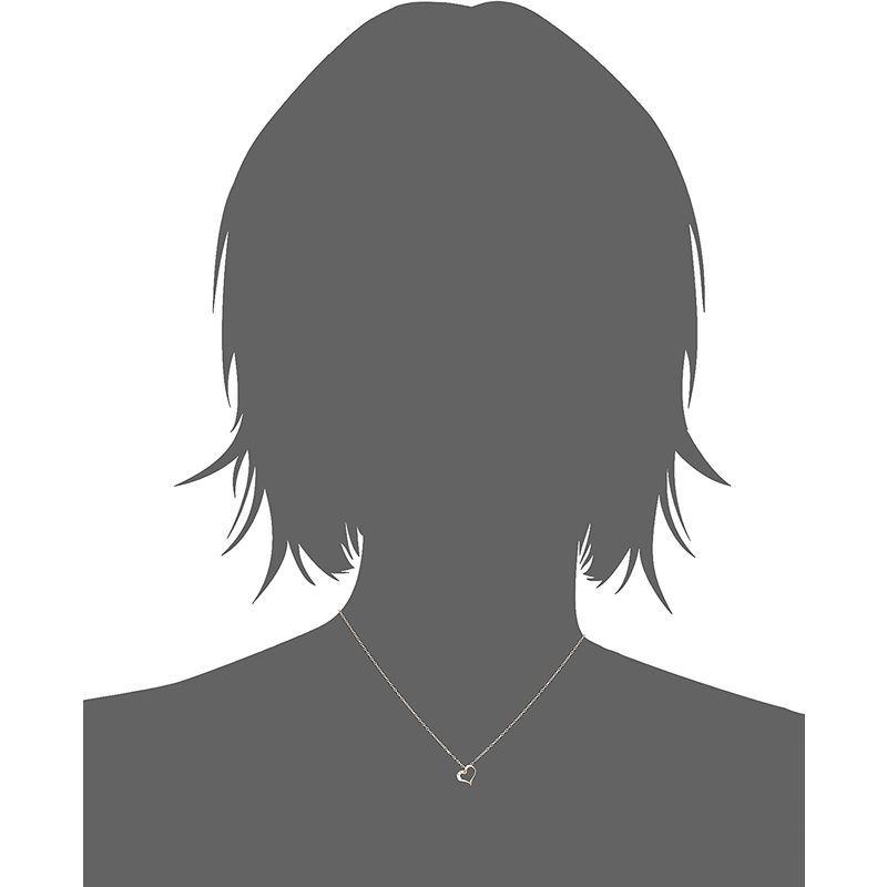 キャーロディディアマンテ CHIARO DI DIAMANTE K10ピンクゴールド×ダイヤモンド ハートペンダントネックレス CHD004 CHIARO DI DIAMANTE K10ピンクゴールド×ダイヤモンド ハートペンダントネックレス CHD004