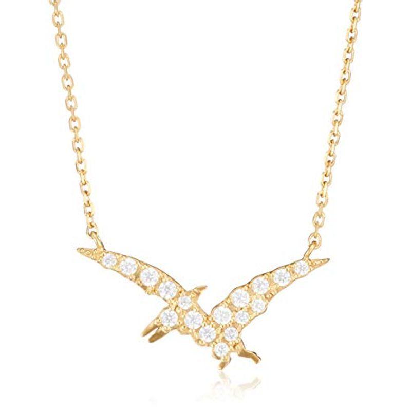 ブルーム BLOOM キュービックジルコニア シルバー イエローゴールドメッキ プテラノドン ネックレス BSPYB1193437(12927円)