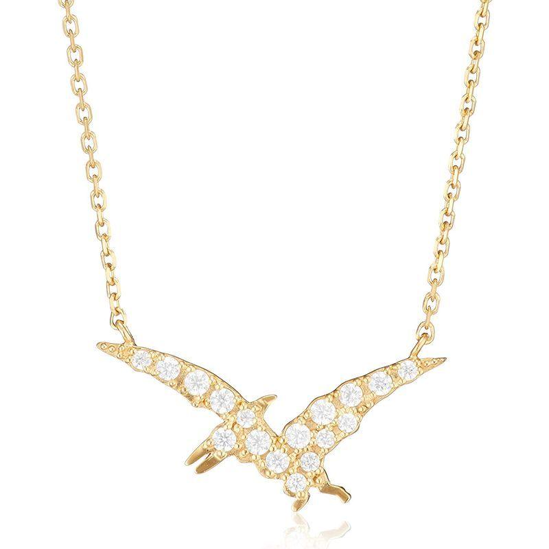 ブルーム BLOOM キュービックジルコニア シルバー イエローゴールドメッキ プテラノドン ネックレス BSPYB1193437 BLOOM キュービックジルコニア シルバー イエローゴールドメッキ プテラノドン ネックレス BSPYB1193437