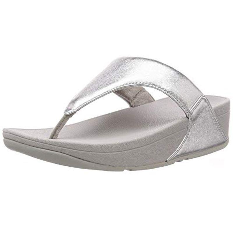 感謝の声続々 フィットフロップ Cm 24 0 24 5 Silver レディース Toepost Leather Lulu コンフォートサンダル サンダル Amarello Com Br