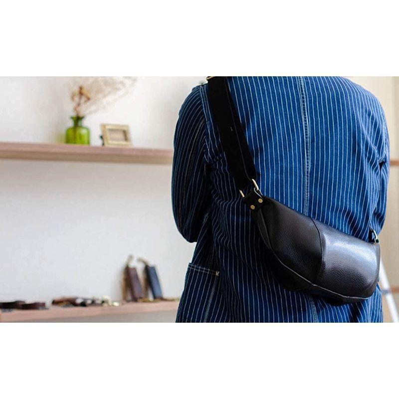 ボディバッグ 本革 斜め掛け イタリアンレザードラーロ ブラック (アートブラウン) ARTBROWN 本革 斜め掛け イタリアンレザードラーロ ブラック アートブラウン ARTBROWN