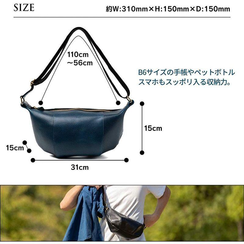 ボディバッグ 本革 斜め掛け イタリアンレザードラーロ ブラック (アートブラウン) ARTBROWN 本革 斜め掛け イタリアンレザードラーロ ブラック アートブラウン ARTBROWN