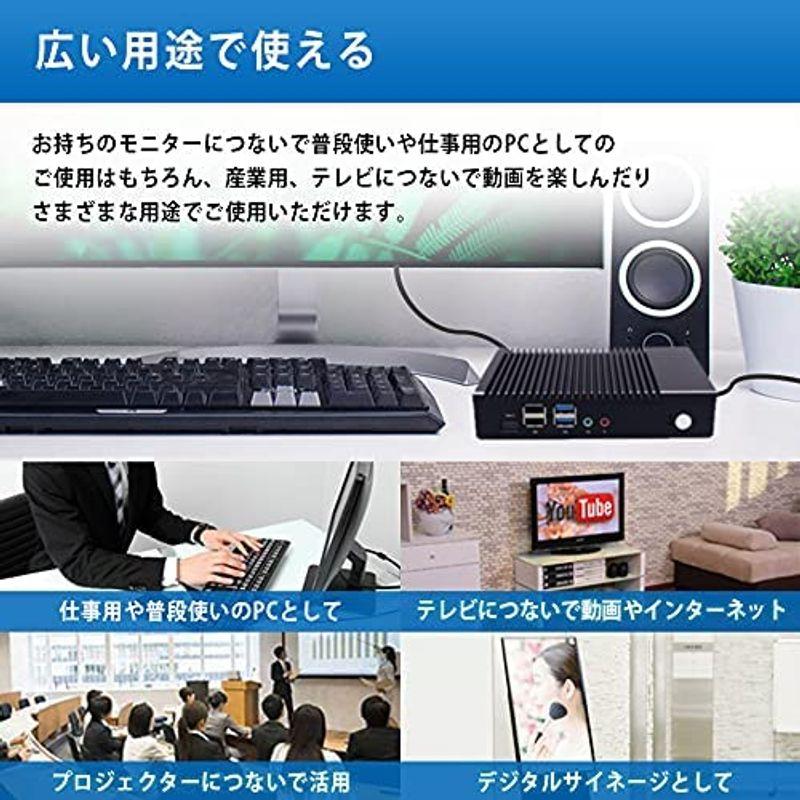 Skynew ファンレス ミニPC ほぼ無音 低電力 AMD A6-1450 DDR3 4GB SSD 64GB AMD Rad PC映像、オーディオ関連機器 Black Box Media Converter ThinNet Ethernet マルチメディアコンバーター、2Km、ST