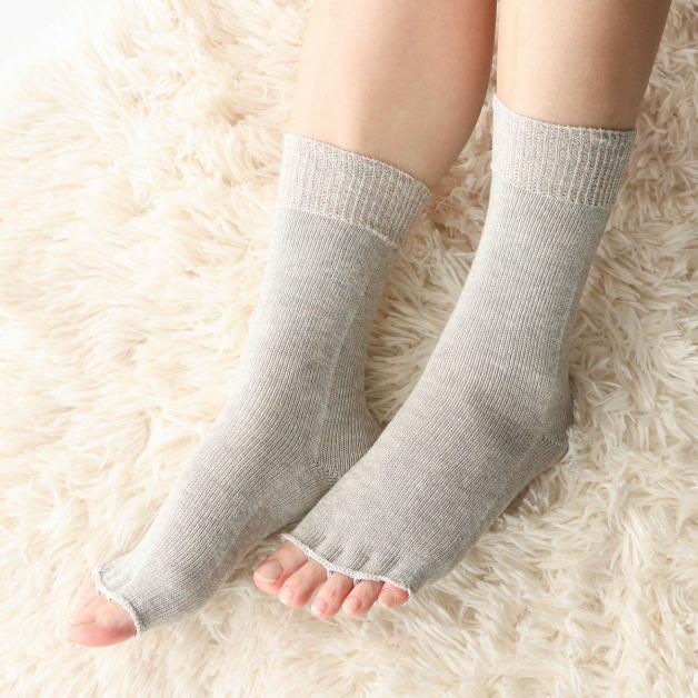ナイガイ　極眠　肌側シルクサマーナイトソックス　NAIGAI COMFORT　コンフォート　トゥーレス　隠れ五本指　ムレにくい　快眠　リラックス　フットケア |  | 11