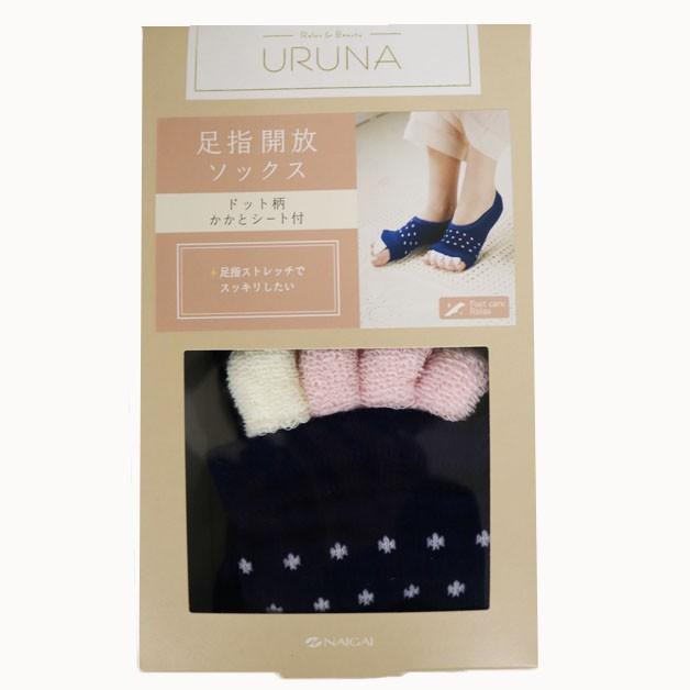 ナイガイ 足指開放カバー かかとシート付き ソックス ドット Uruna 5本指 足指ストレッチ フットケア 靴下 むくみ解消 リラックス ビューティー Ffactory Yahoo 店 通販 Yahoo ショッピング