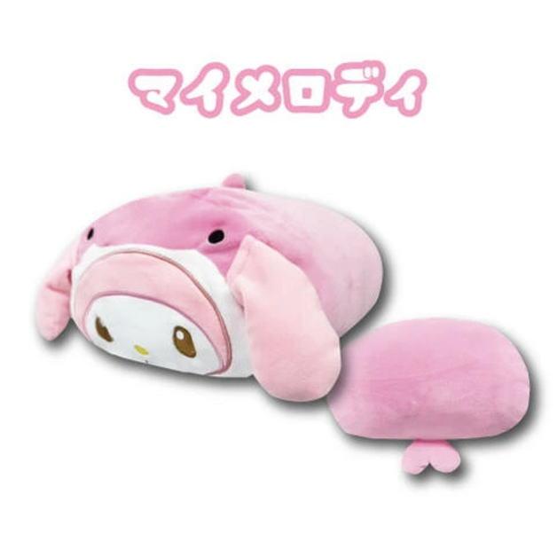寝そべりクッション　海のいきもの　サンリオ　ハローキティ　シナモロール　マイメロディ　クロミ　クッション　ぬいぐるみ　枕　抱き枕　まくら　接触冷感 |  | 02