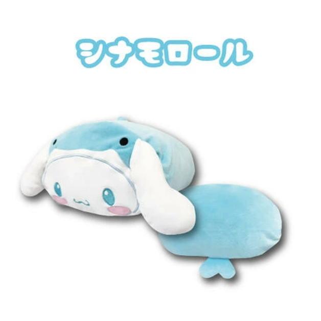 寝そべりクッション　海のいきもの　サンリオ　ハローキティ　シナモロール　マイメロディ　クロミ　クッション　ぬいぐるみ　枕　抱き枕　まくら　接触冷感 |  | 03