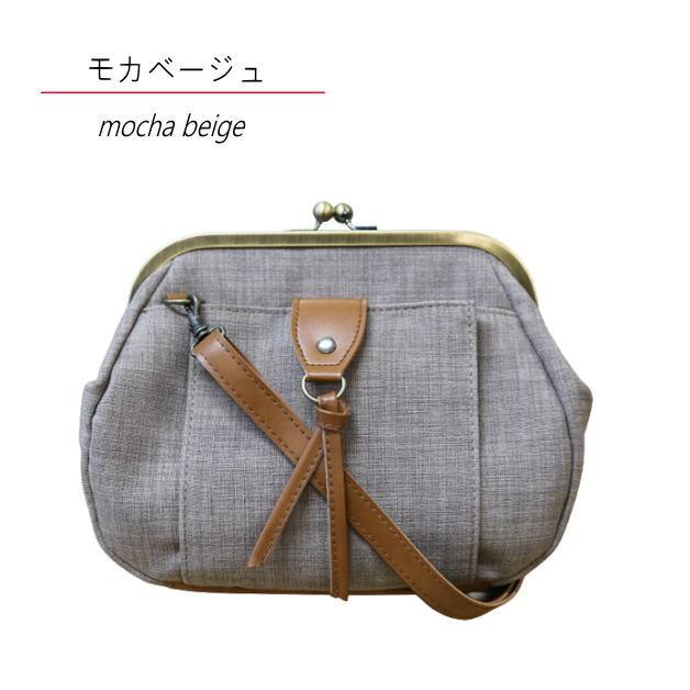 pocchiri　がま口ショルダーバッグ　ショルダーバッグ　がま口バッグ　キャンバス7.0ストリングショルダー　肩掛け　斜め掛け　モダン　レトロ　ぽっちり |  | 03