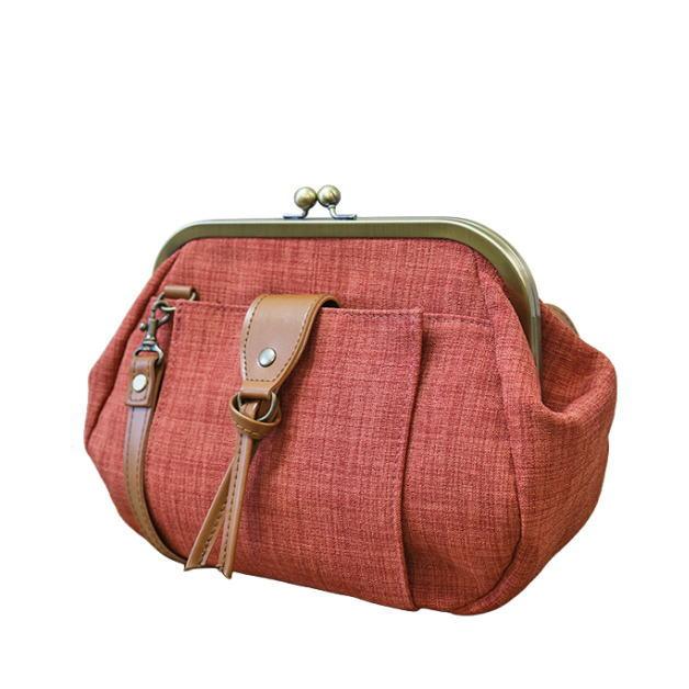 pocchiri　がま口ショルダーバッグ　ショルダーバッグ　がま口バッグ　キャンバス7.0ストリングショルダー　肩掛け　斜め掛け　モダン　レトロ　ぽっちり |  | 05