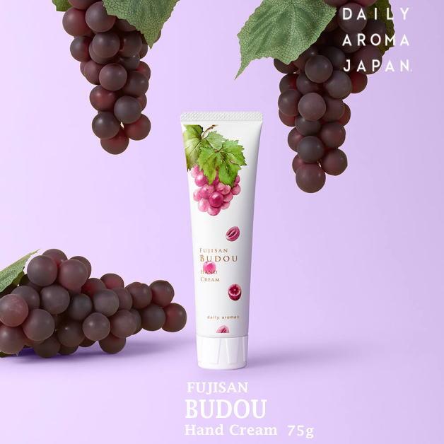 富士山ぶどうハンドクリーム　巨峰の香り　甲州ブドウ　葡萄　グレープ　75g　ハンドクリーム　デイリーアロマジャパン　ハンドケア　手荒れ　香り　乾燥ケア | 